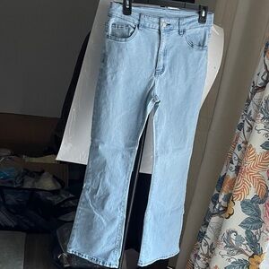 SHEIN Light Blue Boot Cut Junior Jeans